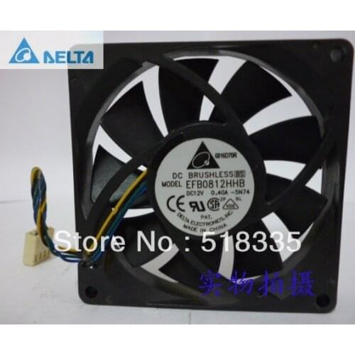 Original for delta EFB0812HHB 8CM 80MM 80*80*15MM 8015 12V 0.4A 4P PWM cooling FAN