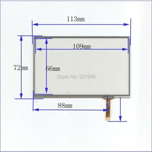 ZhiYuSun New 4 Inch Touch 113mm*72mmScreen for 4 GLASS 113*72 for CAR for soling gps touch 4 line on Digital compatible