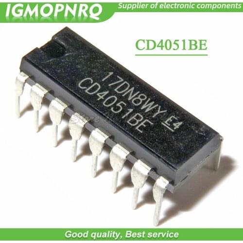 10pcs/lot CD4051BE CD4051 DIP DIP-16 multiplexer Promotions new original