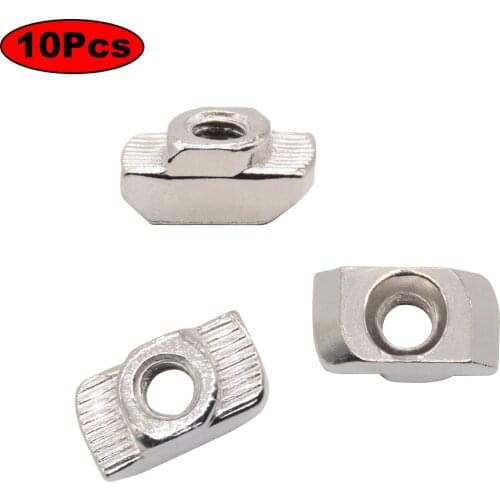 10-100pcs T nut Nut M3—M8 Connector Plated for 20/30/40/45 Series Aluminium Profile Accessories