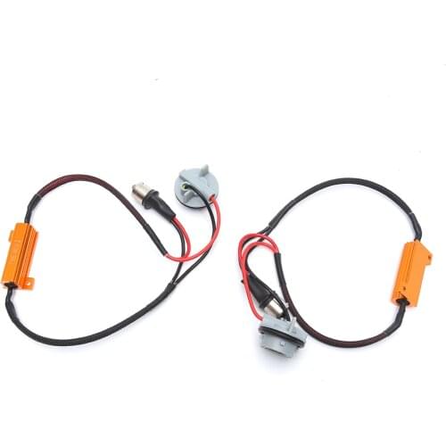 2x T20 1156 BA15S 1157 7440 7443 3156 3157 50W Car LED Turn Singal Load Resistor Canbus Error Free Wiring Canceller Decoder
