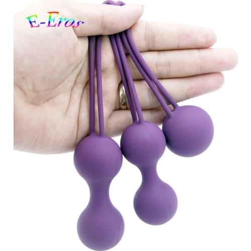 3pcs/set Sex Toy For Woman Safe Ben Wa Balls Smart Bead Silicon Ball Love Ball Vagina Group Trainer Vagina Massager