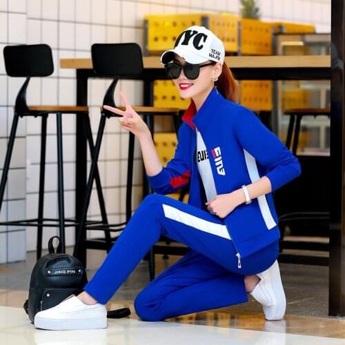 3PCS Tracksuit 6XL Spring Women Sportswear Loose Jacket+sweatshirt+pant Running Jogging Exercise Outfit Casual Set Sport Suit