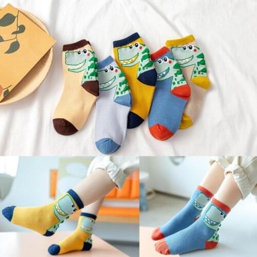 5pairs/Lot Baby Girls Boys Winter Ankle Socks 100% Cotton Unisex Baby Socks for Kids Children Soft Cute Autumn Cartoon Socks Set