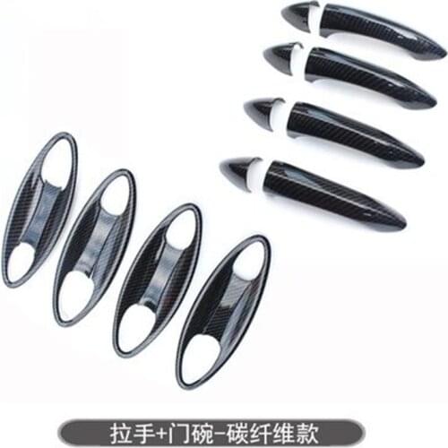 Car styling for Chevrolet CRUZE 2017 2018 ABS Carbon fiber car Door Handle Bowl Door handle Protective covering Cover Trim