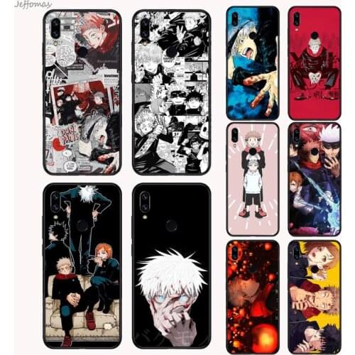 Jujutsu kaisen anime horror cartoon Phone Case For Xiaomi Redmi Note 4 4x 5 6 7 8 pro S2 PLUS 6A PRO