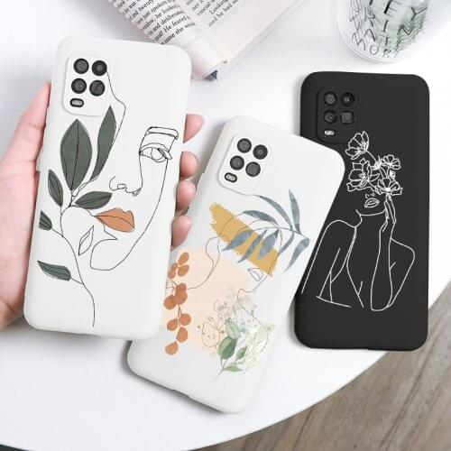 Abstract Art Line Case For Xiaomi Redmi Mi Note 8T 8 9 9S 9A 9C SE 10 S 10T 11 7 6 5 Lite Pro Max Poco F3 X3 NFC Soft TPU Funda
