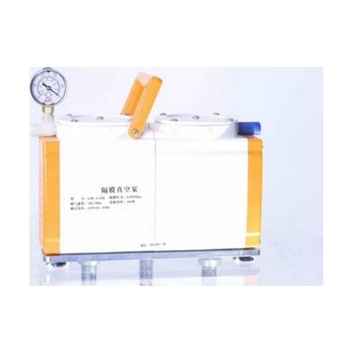 Diaphragm Vacuum Pump Oil Free Dual Head 20 L/min GM-0.33B Antiseptic y313
