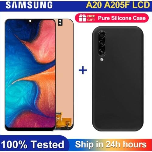 6.4'' LCD For Samsung A20 A205 SM-A205F A205FN Display lcd Screen A205GN A205S A205YN display lcd screen Digitizer Assembly