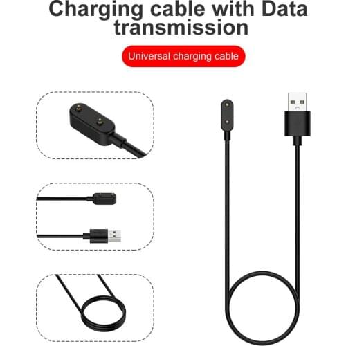 1M USB Fast Charger Cable For Huawei Honor Band 6 NFC / ES Huawey Band6 Watch Fit Portable Smart Wristband Cord Charging Adapter