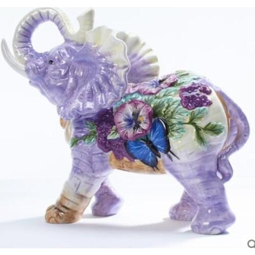 Elephant pottery porcelain lubricious pansy office desk porch wine bedside ark places animal live horse wedding statue sculpture