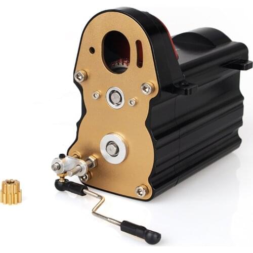 Rc Car Aluminum Gearbox Shell + Steel Gears For 1:14 Scale Tamiya Model Truck SCANIA R620 MAN TGX Mercedes Actros VOLVO FH16 750