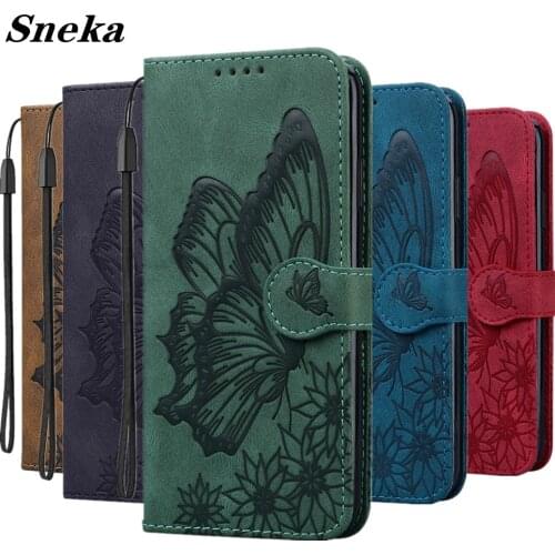 Leather Wallet Case for Huawei P SMART 2021 5G Y5P Y6P 2020 Y5 Y6 2019 P30 P20 Lite Honor 10X Lite 8A Retro Butterfly Flip Cover