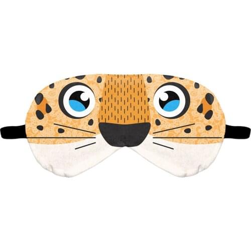 Eye Mask 3D Digital Printing Animal Tiger Cartoon Sleeping Mask Eyeshade Breathable Blindfold Headband Eyepatch Night Mask