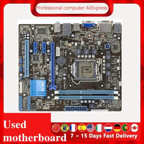 For ASUS P8H61-M LE Computer Motherboard LGA 1155 DDR3 For Intel H61 P8H61 Desktop Mainboard SATA II PCI-E X16 Used