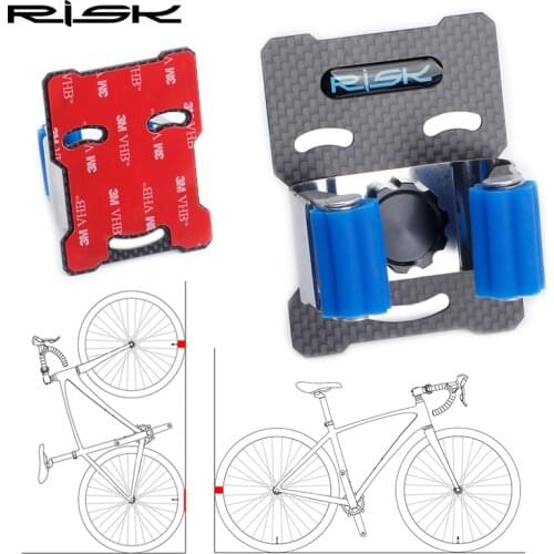 RISK 2019 New MTB Road Bicycle Wall Parking Clamp Rack Bike Holder Mountain Bike Storage Rack Cycling Tire Support Stand Mount