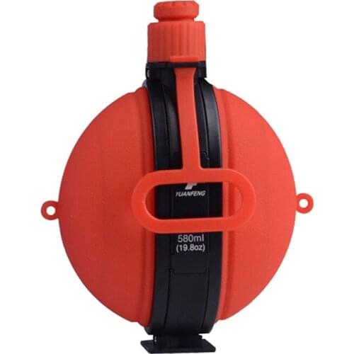 New Collapsible Water Bottle Kettle 580ML Large Capacity Portable Silicone with Compass Cap Cycling Drop Shipping