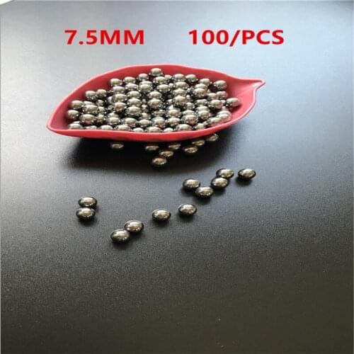 Wholesale 100pcs/lot(7.5mm) Steel Balls Hunting Slingshot Stainless AMMO outdoor