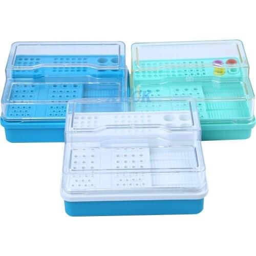 1PC Plastic Dental 91H Endo Storage & Disinfection Box Case for Endo Burs Files Instrument