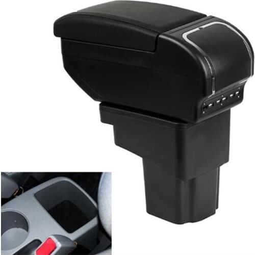 Armrest box Rotatable central Store content For Hyundai Solaris/Verna/Grand Avega Centre Console Storage box with cup holder USB