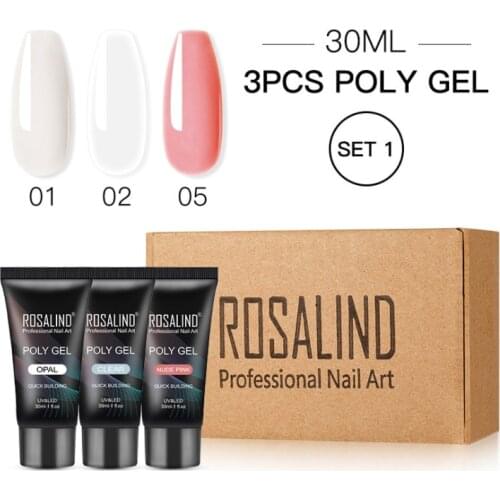 Poly Nail Gel For Nails Extension Finger nail art Manicure Acryl gel Varnish hybrid 30ML Poly UV Gel Polish Extension