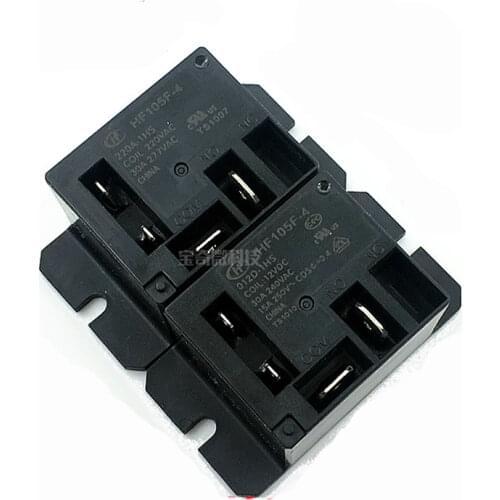 5PCS/Lot JQX-105F-4 JQX-105F-4-012D-1HS JQX-105F-4-024D-1HS JQX-105F-4-220A-1HS 12V/24V/220VAC Air conditioning relay 30A/240VAC
