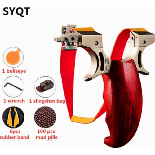 New Slingshot Stainless Steel Outdoor Hunting Slingshot With Fiber Optic Targeting Gigh-Quality Slingshot Toys For Boys ar 15