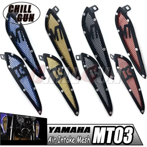 Motorcycle Fuel Tank Air Intake Mesh Inlet Decorative Decorative Guard Cover For YAMAHA MT03 2020 MT-03 20' MT 03 2020