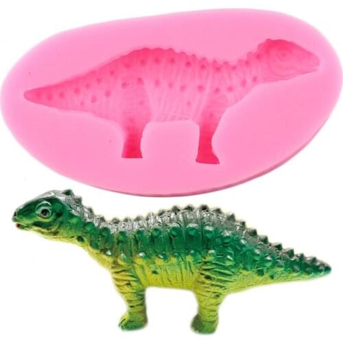 Dinosaur Silicone Mold Animals Chocolate Fondant Molds DIY Baking Baby Birthday Cake Decorating Tools Candy Clay Resin Moulds