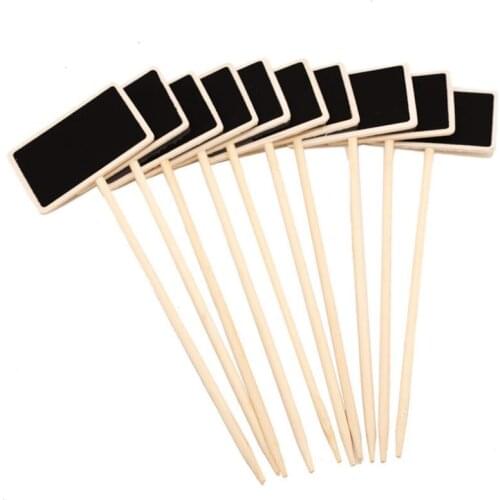 House Decoration Mini Wooden Creative Chalkboard Signs Garden Flowers and Plants Tags Party Decor LX7982