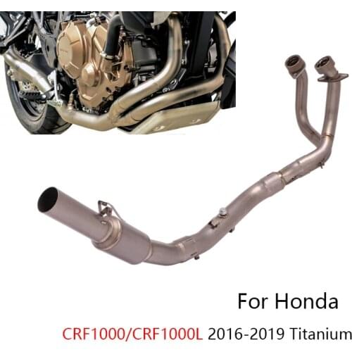 For Honda CRF1000L Africa Twin 2016-2019 Exhaust Pipe Motorcycle Header Collector Slip On Original Muffler Escape Titanium Alloy