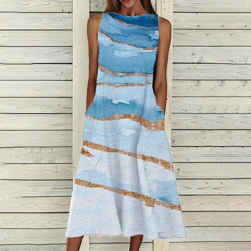 Синие летние платья WHooHoo China At AliExpress