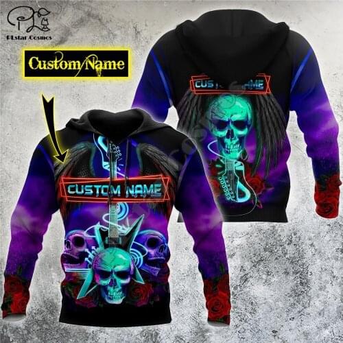PLstar Cosmos Satan Devil Ghost Gothic Skull Funny Casual Pullover NewFashion Streetwear 3DPrint Men/Women Jacket Zip Hoodies 22