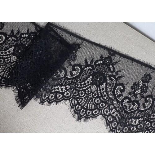 GLace 3M/lot 20cmWide High quality single eyelash lace clothing skirt wedding curtain fabric decoration accessoriesR10011