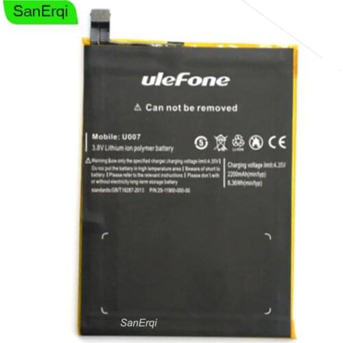 10PCS/LOT for Ulefone U007 Battery 2200mAh Smartphone Batterie Bateria