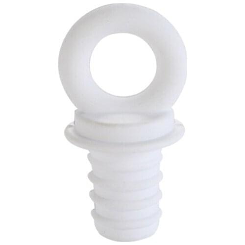 100pcs White silicone Bottle Stopper Red Wine Stoppers for Wedding Party Favor Return Gifts