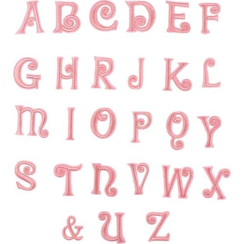 26 English Letter Patch Embroidery Patches For Clothes Jeans DIY Sticker Sew 1pc