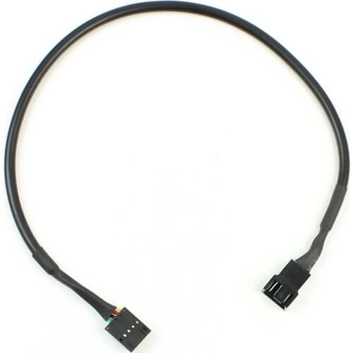 5Pin to 4Pin Fan Connector Adapter Converter Extension Cable Wire for Dell styles 5 pin Latch styles PC Laptop 40cm