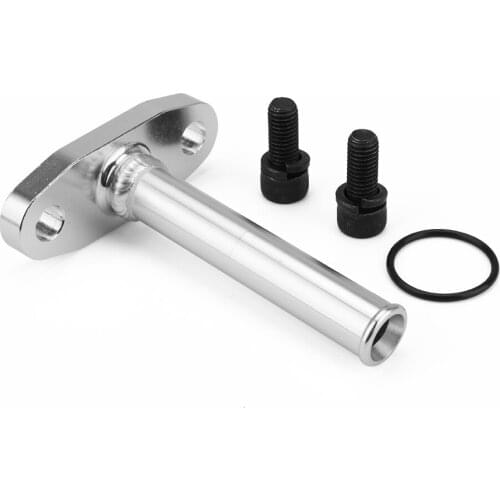 Automotive Aluminum turbocharger drain oil return Flange Kit with 5/8"hose barb m 8 hole 51 mm."