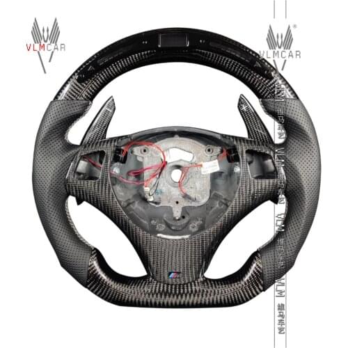 Customized carbon fiber steering wheel for 3 Series E90 E92 M3 F10 F30 F32 M4 F80 F82 F10 M5 F06 F12 3 4 5 6 series