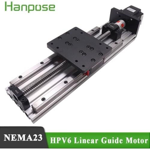 Free Shipping HPV6 Linear module ballscrew sfu1204 with Linear Guides HGH15 HIWIN same size with NEMA23 2.8A 56mm stepper motor
