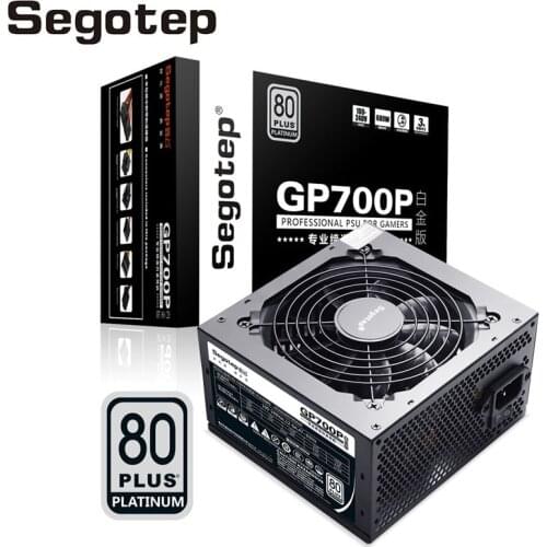Segotep 600W PC Source 80Plus Computer Power Supply PWM SPU 24Pin 120 mm Spiral Blade Cooling Fan ATX FOR Desktop Computer