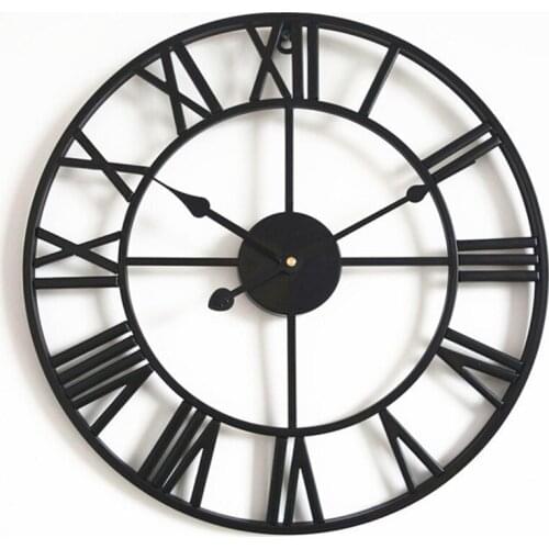 Large Wall Clock Saat Oversized Watch Reloj Pared Horloge Clok Duvar Saati Luxury Art Big Gear Metal Vintage living room Silent