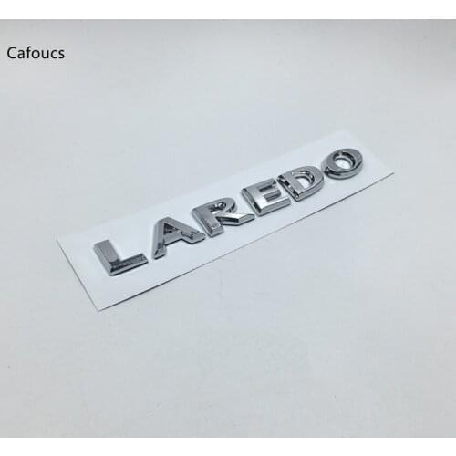 Cafoucs For Jeep Renegade Grand Cherokee Laredo Rear Trunk Chrome Emblem Logo Badge Stickers