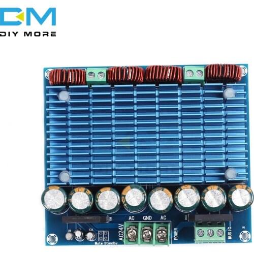 AC 24V 2x420W Dual Double 420W Chip Stereo TDA8954TH Class D Digital Audio HIFI Amplifier Board Module Ultra High Power BTL Mode