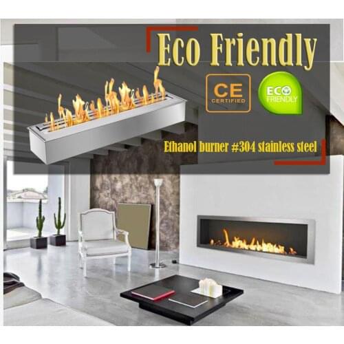 Inno living fire 48 inch modern fireplace ethanol chimney indoor