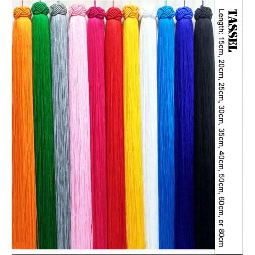 CNUM TS003 Tassel/100% Rayon/Length:60cm or 80cm/11 Colors Available Free Shipping