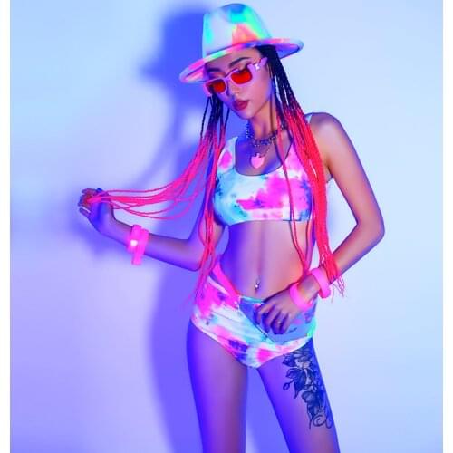 Sexy Stage Jazz Dance Costume Women Hip Hop Sexy Festival Outfits Bar Dj Performance Clothing Pole Gogo Dancer Stage Costume