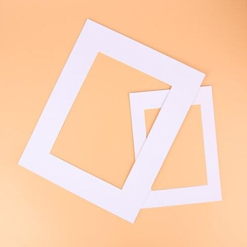 Photo Mats Rectangle/Oval Paper Mounts Unique Textured Surface For 7/10 inch Picture Frames Passe-Partouts 6PCS/Lot