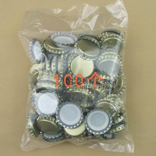 100pcs/lot Beer bottle cap beer lid for DIY homebrew beer tool Free shipping